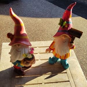 Colorful Gnome Figurines Set
